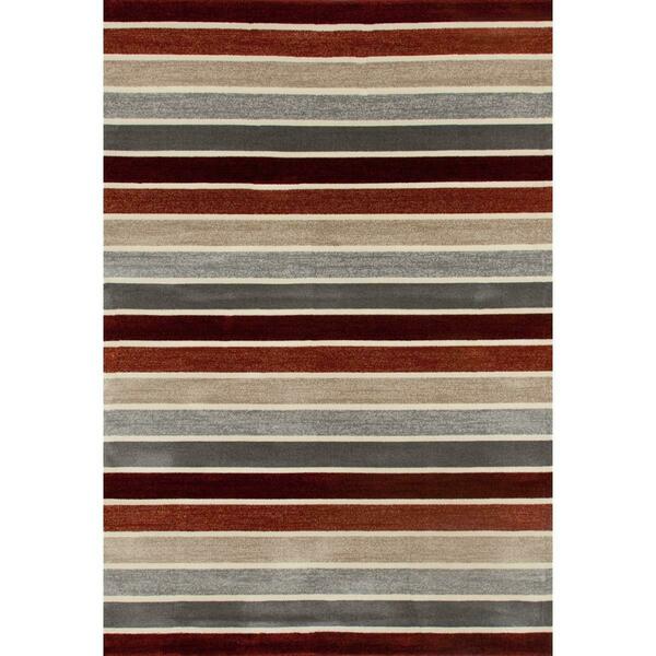 Art Carpet 9 X 13 Ft. Troy Collection Mainline Woven Area Rug, Red 25795